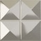 Ekena Millwork 19 5/8in. W x 19 5/8in. H Richmond EnduraWall Decorative 3D Wall Panel Covers 2.67 Sq. Ft. WP20X20RIBCR - alternate 1